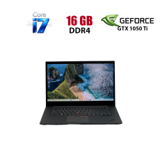 Ігровий ультрабук Б-клас Lenovo ThinkPad X1 Extreme / 15.6" (3840x2160) IPS Touch / Intel Core i7-8850H (6 (12) ядер по 2.6 - 4.3 GHz) / 16 GB DDR4 / 960 GB SSD / nVidia GeForce GTX 1050 Ti Max-Q, 4 GB GDDR5, 128-bit / WebCam