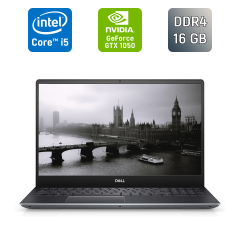 Ігровий ультрабук Dell Vostro 7590 / 15.6" (1920x1080) IPS / Intel Core i5-9300H (4 (8) ядра по 2.4 - 4.1 GHz) / 16 GB DDR4 / 512 GB SSD / nVidia GeForce GTX 1050, 3 GB GDDR5, 96-bit / WebCam / HDMI