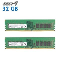 Комплект: Оперативная память для ПК Micron / 32 GB (2x16 GB) / 2Rx8 PC4-21300 / DDR4 / 2666 MHz