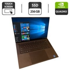 Мобильная рабочая станция Dell Precision 5550 / 15.6" (3840x2400) IPS Touch / Intel Core i7-10850H (6 (12) ядра по 2.7 - 5.1 GHz) / 16 GB DDR4 / 256 GB SSD / nVidia Quadro T2000, 4 GB GDDR5, 128-bit / WebCam