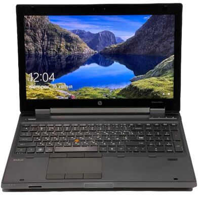 Мобільна робоча станція Б-клас HP EliteBook 8560w / 15.6" (1920x1080) TN / Intel Core i7-2720QM (4 (8) ядра по 2.2 - 3.3 GHz) / 8 GB DDR3 / 750 GB HDD / nVidia Quadro 1000M, 2 GB GDDR3, 128-bit / WebCam / Windows 10 Pro / АКБ тримає до 30 хвилин