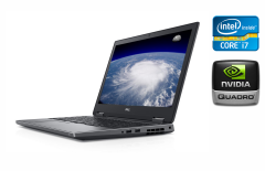 Мобильная рабочая станция Dell Precision 7530 / 15.6" (1920x1080) IPS Touch / Intel Core i7-8750H (6 (12) ядра по 2.2 - 4.1 GHz) / 32 GB DDR4 / 512 GB SSD / nVidia Quadro P3200, 6 GB GDDR5, 192-bit / WebCam / Windows 10