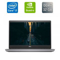 Мобільна робоча станція Dell Precision 7550 / 15.6" (1920x1080) IPS / Intel Core i7-10850H (6 (12) ядер по 2.7 - 5.1 GHz) / 32 GB DDR4 / 512 GB SSD / nVidia Quadro T2000, 4 GB GDDR5, 128-bit / Windows 10