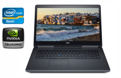 Мобільна робоча станція Dell Precision 7720 / 17.3" (1920x1080) IPS / Intel Xeon E3-1535M v6 (4 (8) ядра по 3.1 - 4.2 GHz) / 16 GB DDR4 / 512 GB SSD / nVidia Quadro P4000, 8 GB GDDR5, 256-bit / HDMI
