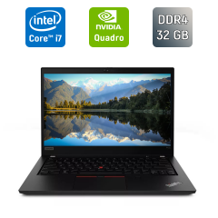 Мобільна робоча станція Lenovo ThinkPad P43s / 14" (1920x1080) IPS / Intel Core i7-8665U (4 (8) ядра по 1.9 - 4.8 GHz) / 32 GB DDR4 / 1000 GB SSD / nVidia Quadro P520, 2 GB GDDR5, 64-bit / HDMI / Windows 10