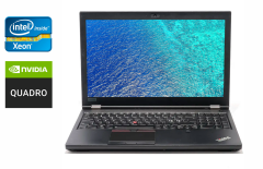 Мобільна робоча станція Lenovo ThinkPad P52 / 15.6" (1920x1080) IPS / Intel Xeon E-2176M (6 (12) ядер по 2.7 - 4.4 GHz) / 32 GB DDR4 / 512 GB SSD / nVidia Quadro P2000, 4 GB GDDR5, 128-bit / TouchID / WebCam / Windows 10