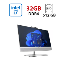 Моноблок HP EliteOne 800 G6 / 24" (1920x1080) IPS / Intel Core i7-10700 (8 (16) ядер по 2.9 - 4.8 GHz) / 32 GB DDR4 / 512 GB SSD / Intel UHD Graphics 630 / WebCam / Wi-Fi