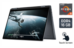 Ноутбук-трансформер Dell Inspiron 7635 / 16" (1920x1080) IPS Touch / AMD Ryzen 5 7530U (6 (12) ядер по 2.0 - 4.5 GHz) / 16 GB DDR4 / 512 GB SSD / AMD Radeon Vega 6 Graphics / WebCam / TouchID