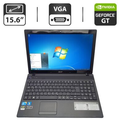 Ноутбук Acer Aspire 5742G / 15.6" (1366x768) TN / Intel Core i5-450M (2 (4) ядра по 2.4 - 2.6 GHz) / 6 GB DDR3 / 500 GB HDD / nVidia GeForce GT 540M, 1 GB GDDR3, 128-bit / WebCam / DVD-ROM