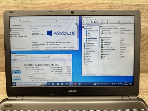 Ноутбук Acer Aspire E1-572G / 15.6" (1366x768) TN / Intel Core i5-4200U (2 (4) ядра по 1.6 - 2.6 GHz) / 8 GB DDR3 / 240 GB SSD / AMD Radeon HD 8670M, 1 GB DDR3, 64-bit Ноутбук Acer Aspire E1-572G / 15.6" (1366x768) TN / Intel Core i5-4200U (2 (4) ядра по 1.6 - 2.6 GHz) / 8 GB DDR3 / 240 GB SSD / AMD Radeon HD 8670M, 1 GB DDR3, 64-bit