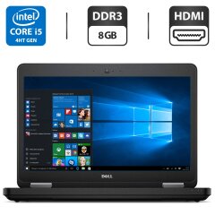Ноутбук Б-клас Dell Latitude E5540 / 15.6" (1366x768) TN / Intel Core i5-4310U (2 (4) ядра по 2.0 - 3.0 GHz) / 8 GB DDR3 / 500 GB HDD / Intel HD Graphics 4400 / WebCam / DVD-ROM / HDMI