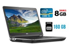 Ноутбук Б-клас Dell Latitude E6440 / 14" (1366x768) TN / Intel Core i5-4310M (2 (4) ядра по 2.7 - 3.4 GHz) / 8 GB DDR3 / 160 GB SSD / Intel HD Graphics 4600 / WebCam / DVD-ROM / HDMI / Windows 10 ліцензія