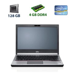 Ноутбук (Б-класс) Fujitsu Lifebook E746 / 14" (1920х1080) IPS LED / Intel Core i7-6600U (2 (4) ядра по 2.6 - 3.4 GHz) / 4 GB DDR4 / 128 GB SSD / WebCam / DVD-RW / USB 3.0