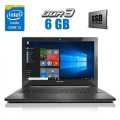 Ноутбук Б-клас Lenovo G50-80 / 15.6" (1366x768) TN / Intel Core i5-5200U (2 (4) ядра по 2.2 - 2.7 GHz) / 6 GB DDR3 / 120 GB SSD / Intel HD Graphics 5500 / WebCam 