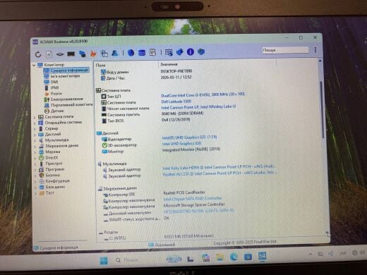 Ноутбук Dell Latitude 5500 / 15.6" (1366x768) TN / Intel Core i3-8145U (2 (4) ядра по 2.1 - 3.9 GHz) / 8 GB DDR4 / 256 GB SSD / Intel UHD Graphics 620 / WebCam