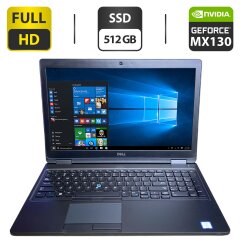 Ноутбук Dell Latitude 5591 / 15.6" (1920x1080) TN / Intel Core i5-8400H (4 (8) ядра по 2.5 - 4.2 GHz) / 16 GB DDR4 / 512 GB SSD / nVidia GeForce MX130, 2 GB GDDR5, 64-bit / WebCam