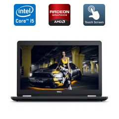 Ноутбук Dell Latitude E5570 / 15.6" (1920x1080) IPS Touch / Intel Core i5-6300U (2 (4) ядра по 2.4 - 3.0 GHz) / 8 GB DDR4 / 256 GB SSD / AMD Radeon R7 M360, 2 GB DDR3, 64-bit / HDMI / WebCam / Windows 10