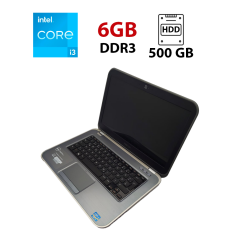 Ноутбук Dell UltraBook 14 / 14" (1366x768) TN / Intel Core i3-3217U (2 (4) ядра по 1.8 GHz) / 6 GB DDR3 / 32 GB SSD + 500 GB HDD / Intel HD Graphics 4000 / WebCam