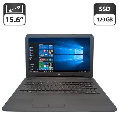 Ноутбук HP Pavillion 15 / 15.6" (1920x1080) TN / Intel Celeron N3060 (2 ядра по 1.6 - 2.4 GHz) / 8 GB DDR3 / 120 GB SSD / Intel Graphics / WebCam