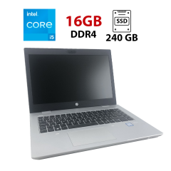 Ноутбук HP ProBook 640 G4 / 14" (1920x1080) IPS / Intel Core i5-8250U (4 (8) ядра по 1.6 - 3.4 GHz) / 16 GB DDR4 / 240 GB SSD / Intel UHD Graphics 620 / WebCam