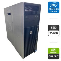Рабочая станция HP Z620 Workstation Tower / Intel Xeon E5-2660 v2 (10 (20) ядер по 2.2 - 3.0 GHz) / 32 GB DDR3 / 256 GB SSD / nVidia Quadro K600, 1 GB GDDR3, 128-bit / DVD-ROM