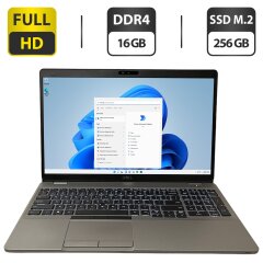 Ультрабук Б-класс Dell Latitude 5510 / 15.6" (1920x1080) IPS / Intel Core i5-10210U (4 (8) ядра по 1.6 - 4.2 GHz) / 16 GB DDR4 / 256 GB SSD M.2 / Intel UHD Graphics / WebCam