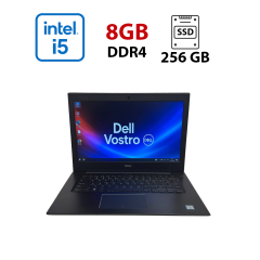 Ультрабук Б-класс Dell Vostro 5471 / 14" (1920x1080) IPS / Intel Core i5-8250U (4 (8) ядра по 1.6 - 3.4 GHz) / 8 GB DDR4 / 256 GB SSD / Intel UHD Graphics 620 / WebCam