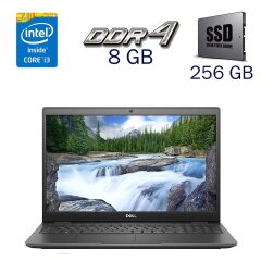 Ультрабук Dell Latitude 3510 / 15.6" (1920x1080) IPS / Intel Core i3-1005G1 (2 (4) ядра по 1.2 - 3.4 GHz) / 8 GB DDR4 / 256 GB SSD / Intel UHD Graphics for 10th Generation / WebCam