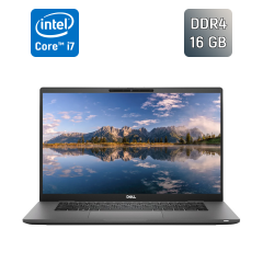 Ультрабук Dell Latitude 7520 / 15.6" (1920x1080) IPS / Intel Core i7-1185G7 (4 (8) ядра по 3.0 - 4.8 GHz) / 16 GB DDR4 / 256 GB SSD / Intel Iris Xe Graphics / WebCam / TouchID / Windows 10
