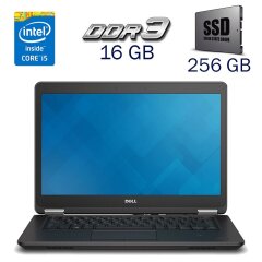Ультрабук Dell Latitude E7450 / 14" (1920x1080) IPS Touch / Intel Core i5-5300U (2 (4) ядра по 2.3 - 2.9 GHz) / 16 GB DDR3 / 256 GB SSD / Intel HD Graphics 5500 / WebCam + Беспроводная мышка