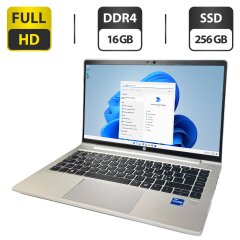 Ультрабук HP ProBook 640 G8 / 14" (1920x1080) IPS / Intel Core i5-1135G7 (4 (8) ядра по 4.2 GHz) / 16 GB DDR4 / 256 GB SSD / Intel Iris Xe Graphics / WebCam