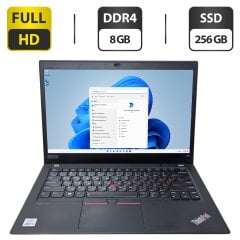 Ультрабук Lenovo ThinkPad T14s Gen 1 / 14" (1920x1080) IPS / Intel Core i5-10210U (4 (8) ядра по 1.6 - 4.2 GHz) / 8 GB DDR4 / 256 GB SSD / Intel UHD Graphics / WebCam