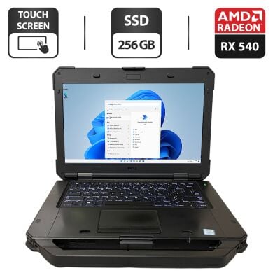 Захищений ноутбук Dell Latitude 5420 Rugged / 14" (1920x1080) IPS Touch / Intel Core i7-8650U (4 (8) ядра по 1.9 - 4.2 GHz) / 16 GB DDR4 / 256 GB SSD / AMD Radeon RX 540, 2 GB GDDR5, 128-bit / Стилус / Два АКБ Захищений ноутбук Dell Latitude 5420 Rugged / 14" (1920x1080) IPS Touch / Intel Core i7-8650U (4 (8) ядра по 1.9 - 4.2 GHz) / 16 GB DDR4 / 256 GB SSD / AMD Radeon RX 540, 2 GB GDDR5, 128-bit / Стилус / Два АКБ