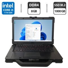 Защищенный ноутбук Dell Latitude 5430 Rugged / 14" (1920x1080) IPS / Intel Core i5-1145G7 (4 (8) ядра по 4.4 GHz) / 8 GB DDR4 / 1000 GB SSD M.2 / Intel Iris Xe Graphics / WebCam / LTE / Два АКБ
