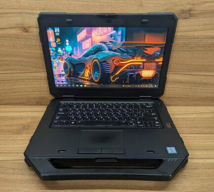 Захищений ноутбук Dell Rugged Latitude 5414 / 14" (1920x1080) IPS Touch / Intel Core i5-6300U (2 (4) ядра по 2.4 - 3.0 GHz) / 8 GB DDR4 / 240 GB SSD / Intel HD Graphics 520 / Fingerprint / WebCam / Windows 10