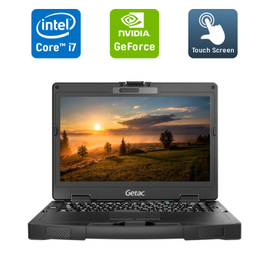 Защищенный ноутбук Getac S410 / 14" (1920x1080) IPS Touch / Intel Core i7-6600U (2 (4) ядра по 2.6 - 3.4 GHz) / 8 GB DDR4 / 480 GB SSD / nVidia GeForce GTX 950M, 2 GB GDDR5, 128-bit / Windows 10