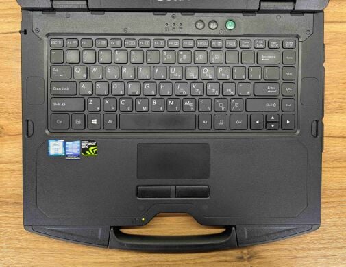 Защищенный ноутбук Getac S410 / 14" (1920x1080) IPS Touch / Intel Core i7-6600U (2 (4) ядра по 2.6 - 3.4 GHz) / 8 GB DDR4 / 480 GB SSD / nVidia GeForce GTX 950M, 2 GB GDDR5, 128-bit / Windows 10