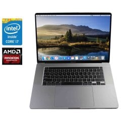 Ультрабук Б-класс Apple MacBook Pro 16 2019 / 16" (3072x1920) IPS / Intel Core i7-9750H (6 (12) ядер по 2.6 - 4.5 GHz) / 32 GB DDR4 / 512 GB SSD / AMD Radeon Pro 5300M, 4 GB GDDR6, 128-bit / WebCam / MacOS