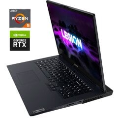 Игровой ноутбук Б-класс Lenovo Legion 5 17ARH05H / 17.3" (1920x1080) IPS / AMD Ryzen 5 4600H (6 (12) ядер по 3.0 - 4.0 GHz) / 32 GB DDR4 / 512 GB SSD M.2 / nVidia GeForce RTX 2060, 6 GB GDDR6, 192-bit / WebCam / Win 11 Home