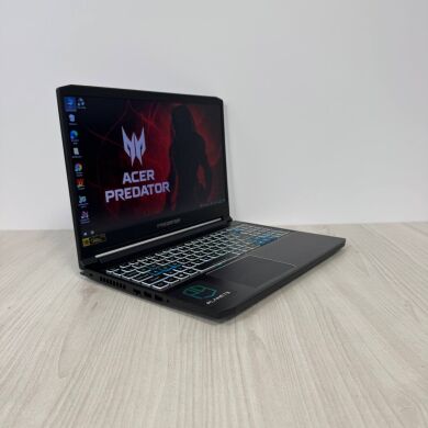 Игровой ноутбук Б-класс Acer Predator Triton 300 PT315-52 / 15.6" (1920x1080) IPS / Intel Core i7-10750H (6 (12) ядер по 2.6 - 5.0 GHz) / 32 GB DDR4 / 1000 GB SSD NVMe / nVidia GeForce RTX 2070 Max-Q, 8 GB GDDR6, 256-bit / WebCam