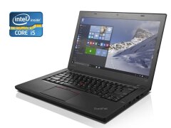 Ноутбук Lenovo ThinkPad T460 / 14" (1366x768) TN / Intel Core i5-6200U (2 (4) ядра по 2.3 - 2.8 GHz) / 4 GB DDR3 / 320 GB HDD / Intel HD Graphics 520 / WebCam / Без АКБ