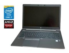Мобільна робоча станція HP ZBook 15u G5 / 15.6" (1920x1080) TN / Intel Core i7-8550U (4 (8) ядра по 1.8 - 4.0 GHz) / 16 GB DDR4 / 256 GB SSD / AMD Radeon Pro WX 3100, 2 GB DDR5, 128-bit / WebCam / Win 10