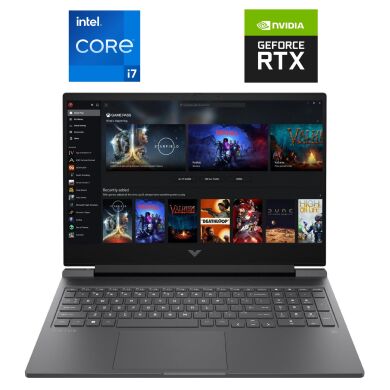 Ігровий ноутбук Б-клас HP Victus 16-r0085cl / 16.1" (1920x1080) IPS / Intel Core i7-13700H (14 (20) ядер по 2.4 - 5.0 GHz) / 16 GB DDR5 / 512 GB SSD NVMe / nVidia GeForce RTX 4070, 8 GB GDDR6, 128-bit / WebCam Ігровий ноутбук Б-клас HP Victus 16-r0085cl / 16.1" (1920x1080) IPS / Intel Core i7-13700H (14 (20) ядер по 2.4 - 5.0 GHz) / 16 GB DDR5 / 512 GB SSD NVMe / nVidia GeForce RTX 4070, 8 GB GDDR6, 128-bit / WebCam