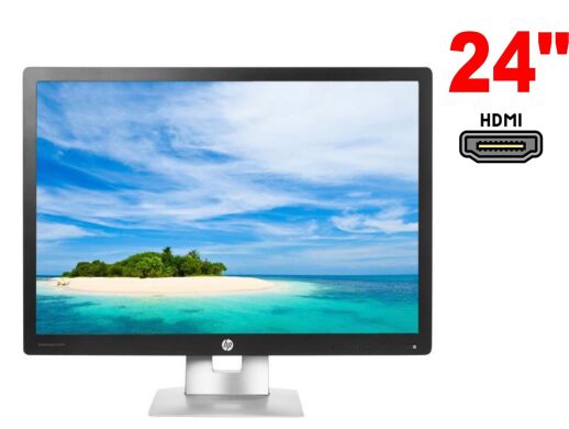 Монитор HP EliteDisplay E242 / 24" (1920x1200) IPS / VGA, HDMI, DVI + Кабель питания Монитор HP EliteDisplay E242 / 24" (1920x1200) IPS / VGA, HDMI, DVI + Кабель питания