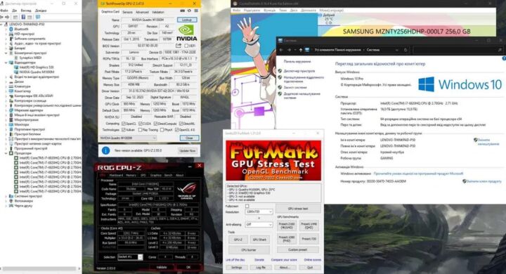 Мобільна робоча станція Lenovo ThinkPad P50 / 15.6" (1920x1080) IPS / Intel Core i7-6820HQ (4 (8) ядра по 2.7 - 3.6 GHz) / 16 GB DDR4 / 256 GB SSD / nVidia Quadro M1000M, 2 GB GDDR5, 128-bit / WebCam /Win 10 Pro