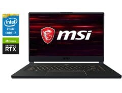 Ігровий ноутбук MSI GS65 Stealth 9SE / 15.6" (1920x1080) IPS / Intel Core i7-9750H (6 (12) ядра по 2.6 - 4.5 GHz) / 32 GB DDR4 / 480 GB SSD / nVidia GeForce RTX 2060, 6 GB GDDR6, 192-bit / WebCam