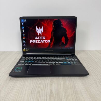 Игровой ноутбук Б-класс Acer Predator Triton 300 PT315-52 / 15.6" (1920x1080) IPS / Intel Core i7-10750H (6 (12) ядер по 2.6 - 5.0 GHz) / 32 GB DDR4 / 1000 GB SSD NVMe / nVidia GeForce RTX 2070 Max-Q, 8 GB GDDR6, 256-bit / WebCam