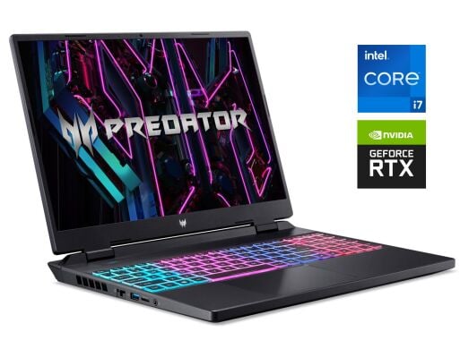 Ігровий ноутбук Б-клас Acer Predator Helios Neo 16 PHN16-71 / 16" (2560x1600) IPS / Intel Core i7-13700HX (16 (24) ядер по 2.1 - 5.0 GHz) / 16 GB DDR5 / 1000 GB SSD / nVidia GeForce RTX 4060, 8 GB GDDR6, 128-bit / WebCam / Win 11 Home