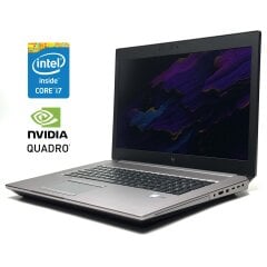 Мобільна робоча станція HP ZBook 17 G5 / 17.3" (1920x1080) IPS / Intel Core i7-8850H (6 (12) ядер по 2.6 - 4.3 GHz) / 16 GB DDR4 / 512 GB SSD / nVidia Quadro P3200, 6 GB GDDR5, 192-bit / WebCam / Win 10 Pro