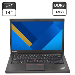 Ноутбук Lenovo ThinkPad T440s / 14" (1600x900) TN / Intel Core i7-4600U (2 (4) ядра по 2.1 - 3.3 GHz) / 12 GB DDR3 / 480 GB SSD / Intel HD Graphics 4400 / WebCam / VGA
